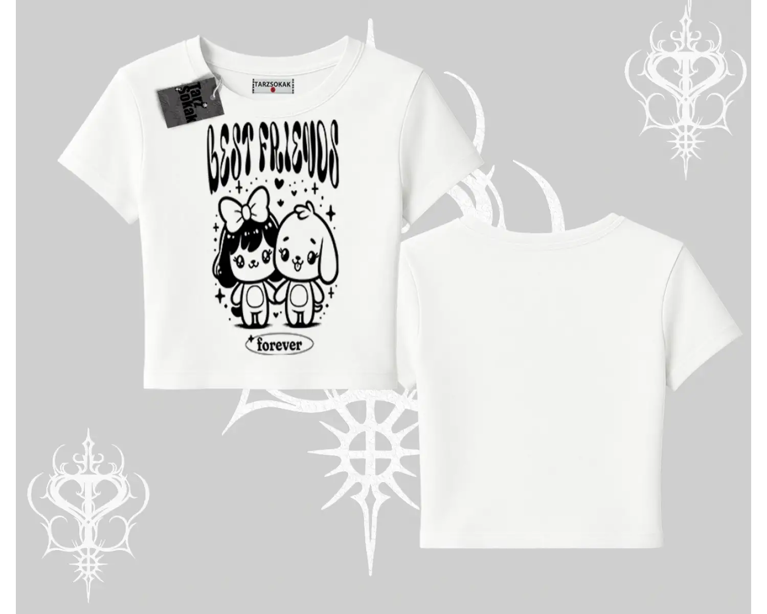 Babby Tee Tshirt Best Friends Forever Baskılı Sevimli Tasarım