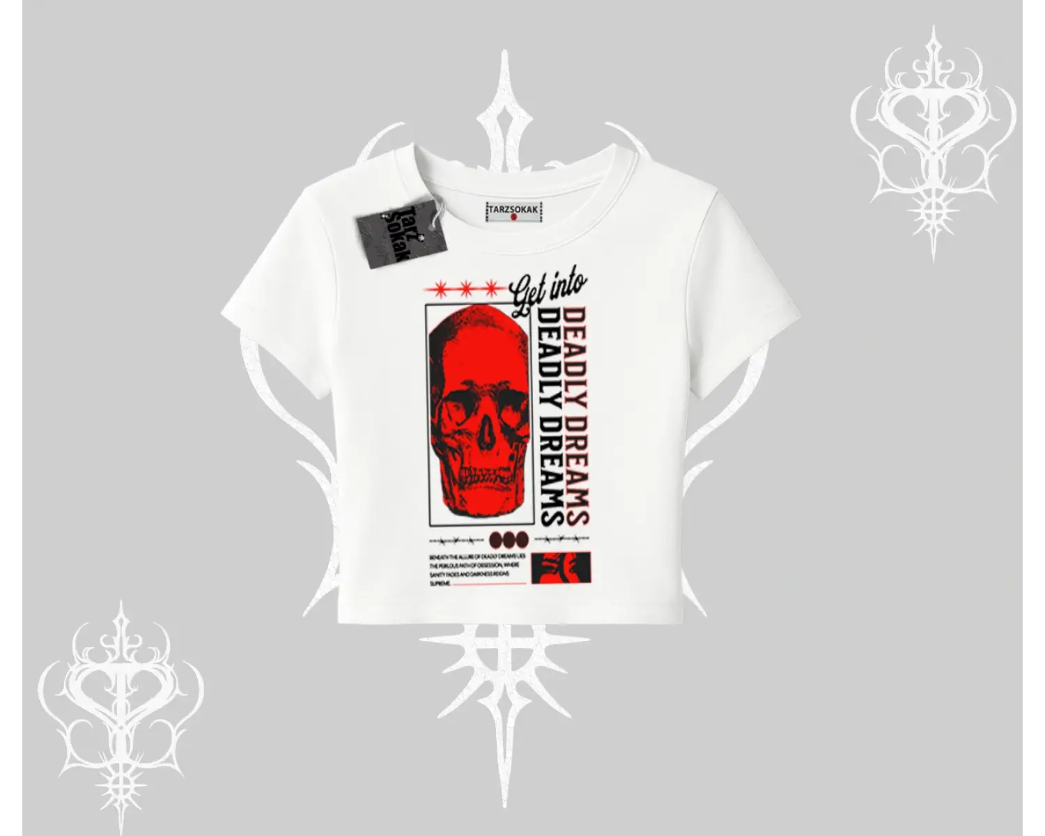 Babby Tee Tshirt Deadly Dreams Skull Redcore Street Manifest