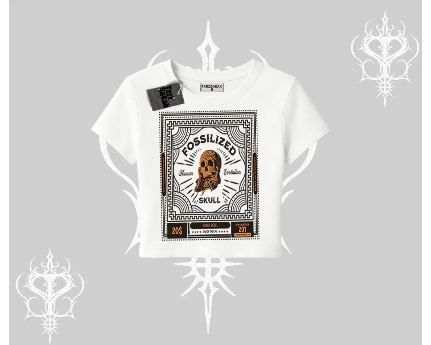 Babby Tee Tshirt Fossilized Skull Underground Archive