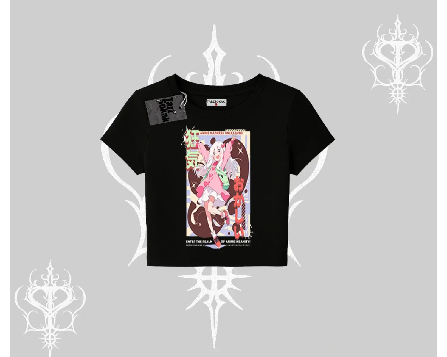 Babby Tee Tshirt Madness Unleashed Anime Girl Baskılı