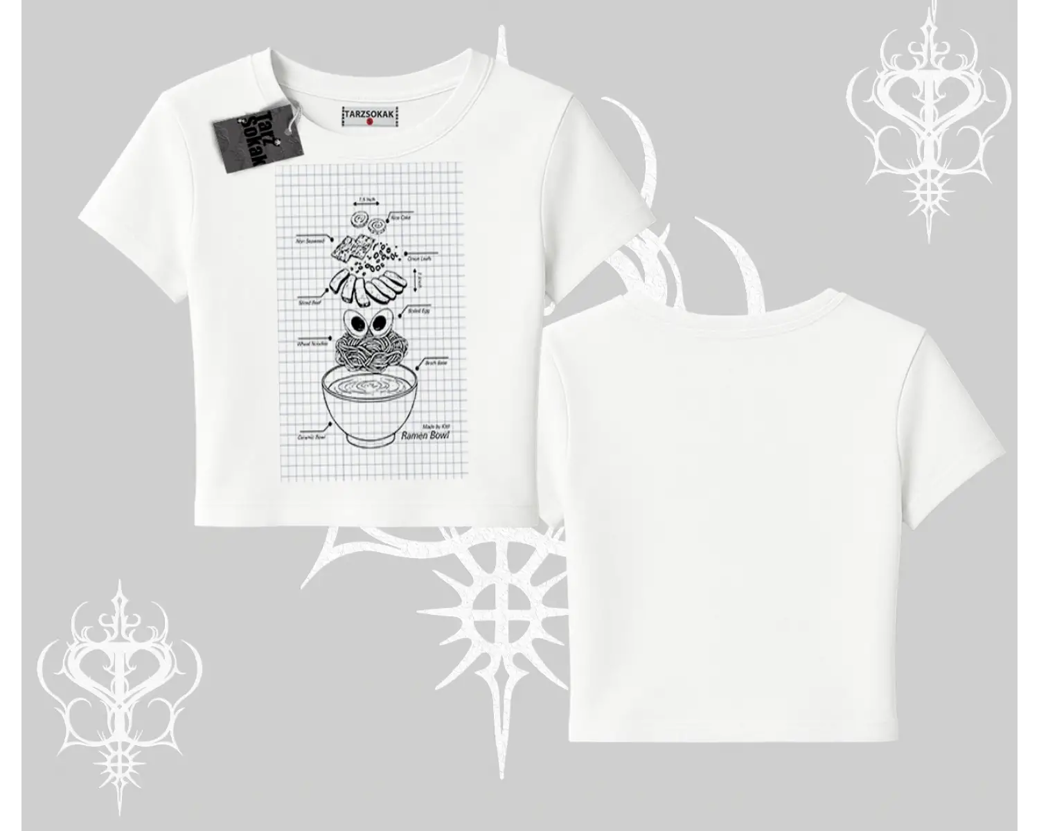 Babby Tee Tshirt Noodle Theory Hand Drawn Concept