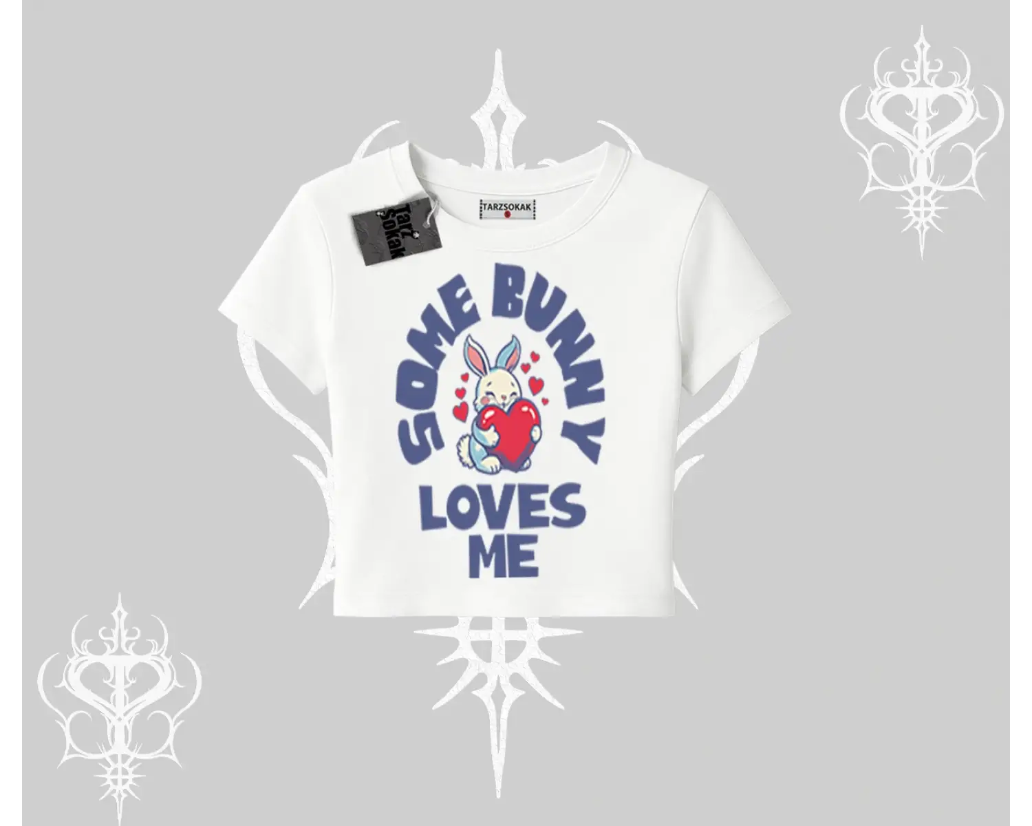 Babby Tee Tshirt Sevimli Tavşan Some Bunny Loves Me Baskılı