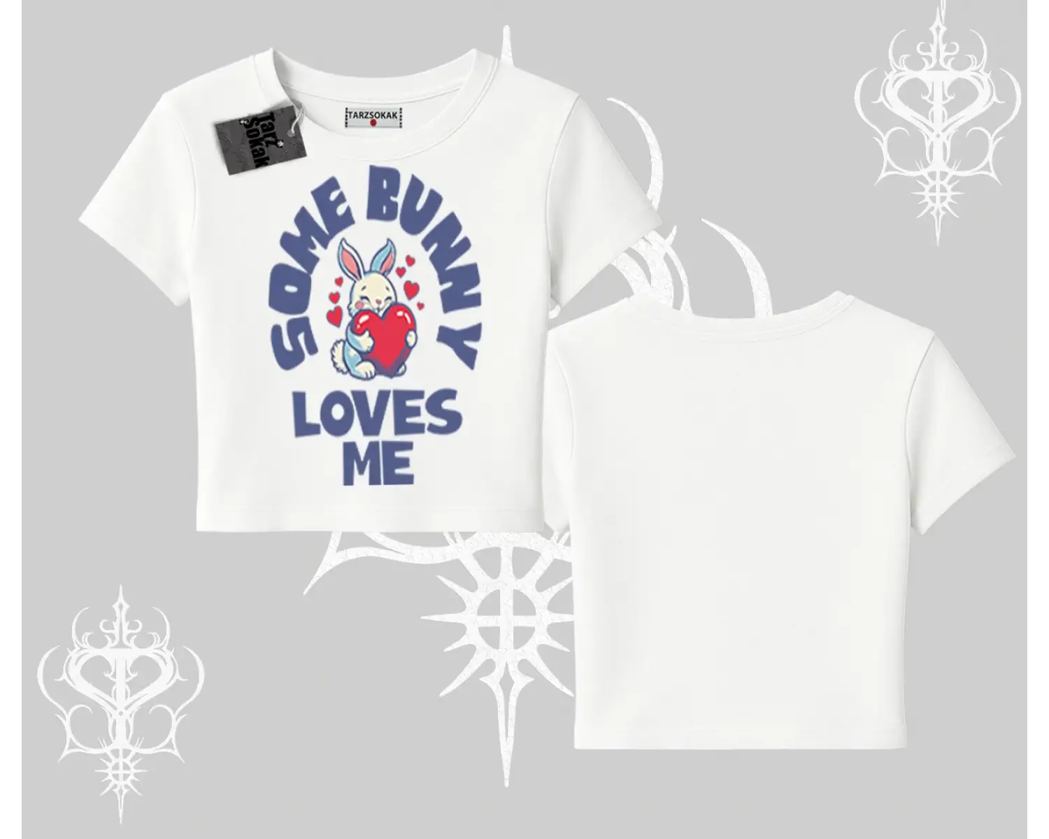 Babby Tee Tshirt Sevimli Tavşan Some Bunny Loves Me Baskılı