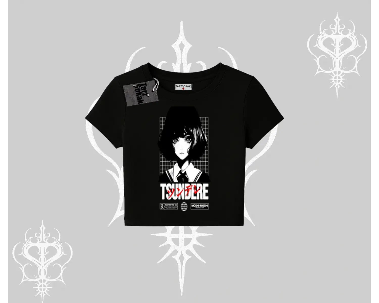 Babby Tee Tshirt Tsundere Anime Japanese Style Baskılı