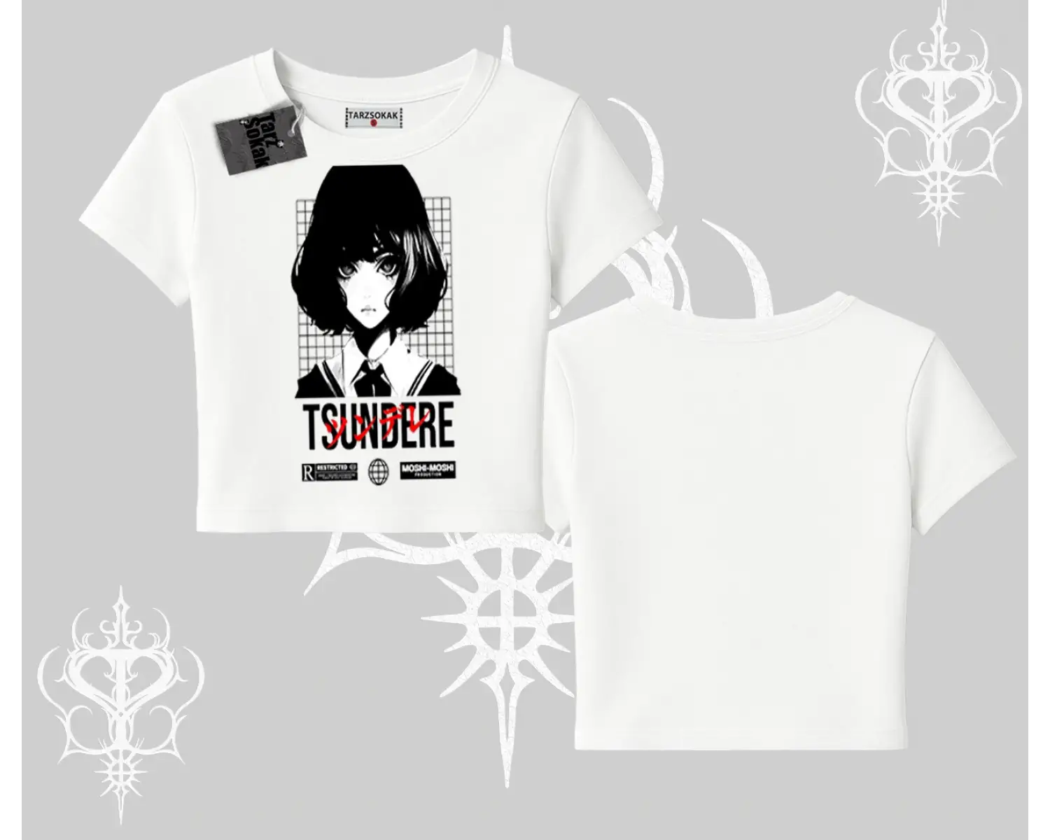 Babby Tee Tshirt Tsundere Anime Japanese Style Baskılı