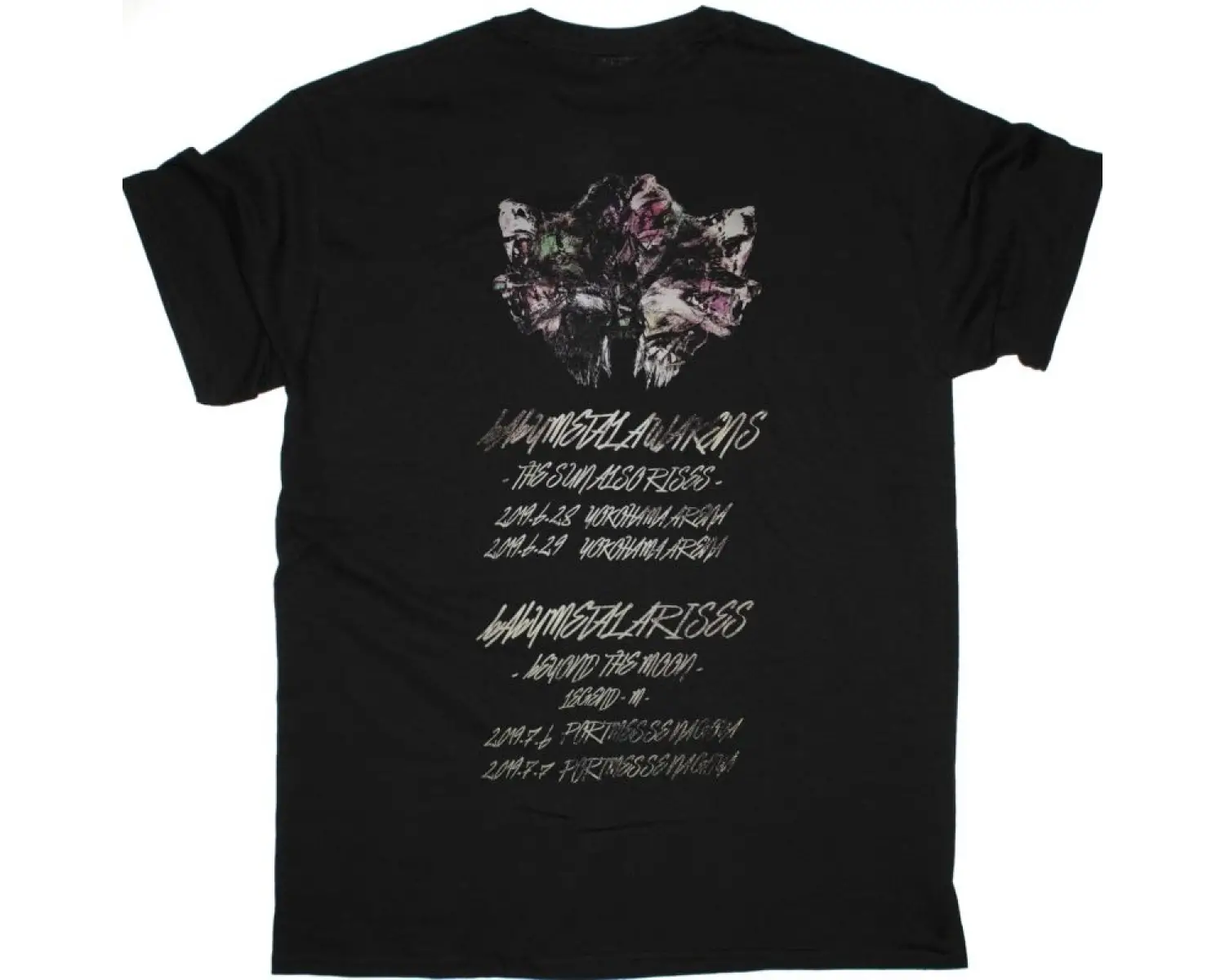 BABYMETAL IDZ NEW BLACK T-SHIRT ÖN VE ARAKA BASKILI