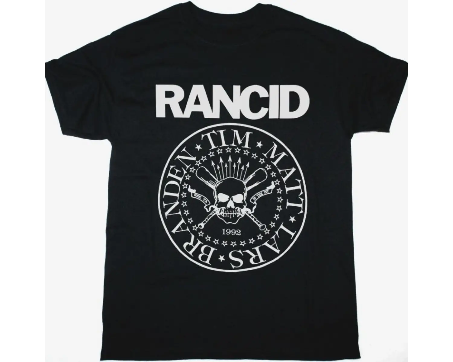 BAD MANNERS HEAD LIP UP FATTY LOGO NEW BLACK T-SHIRT ÖN BASKILI