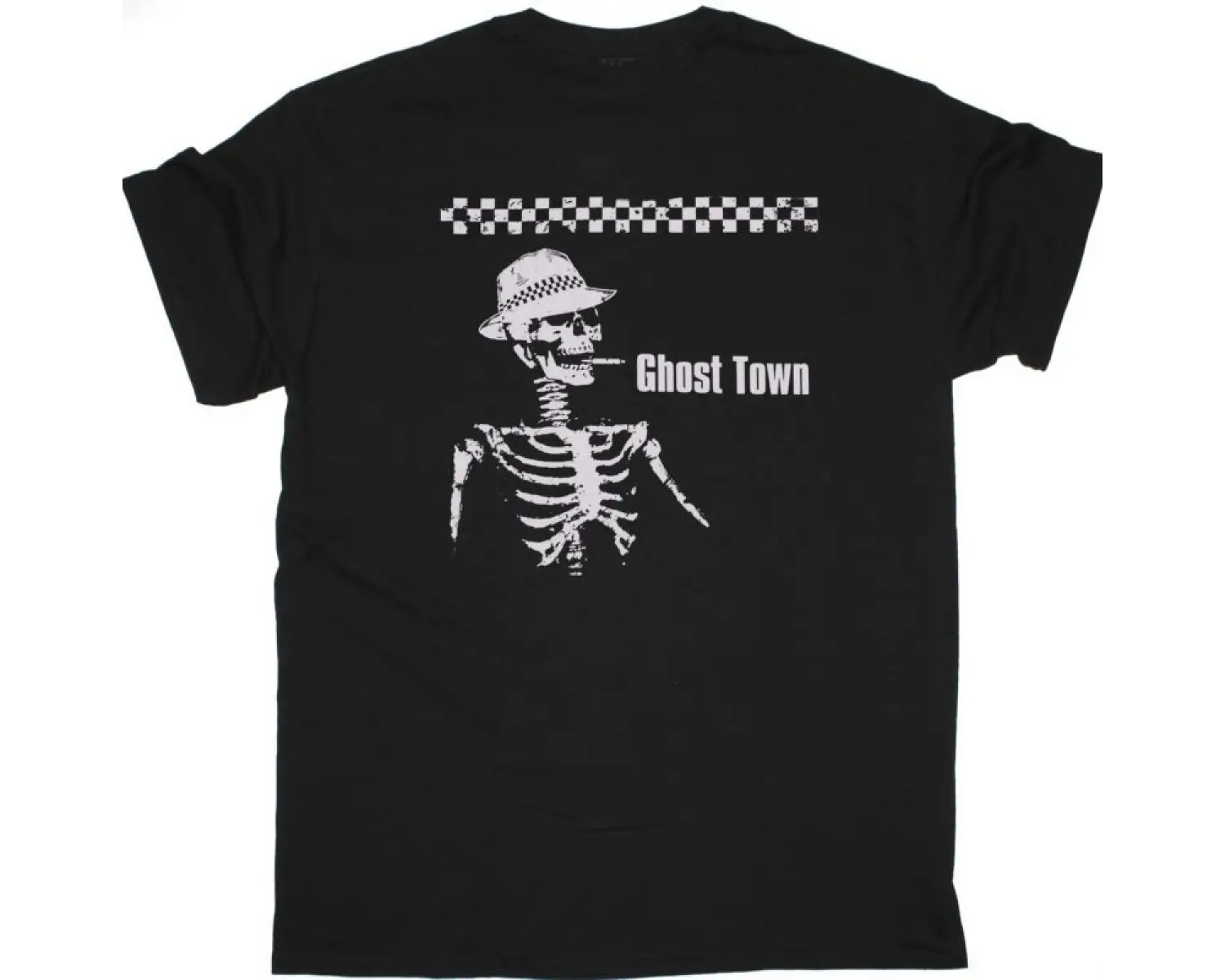 BAD MANNERS LONDON NEW BLACK T-SHIRT ÖN VE ARAKA BASKILI