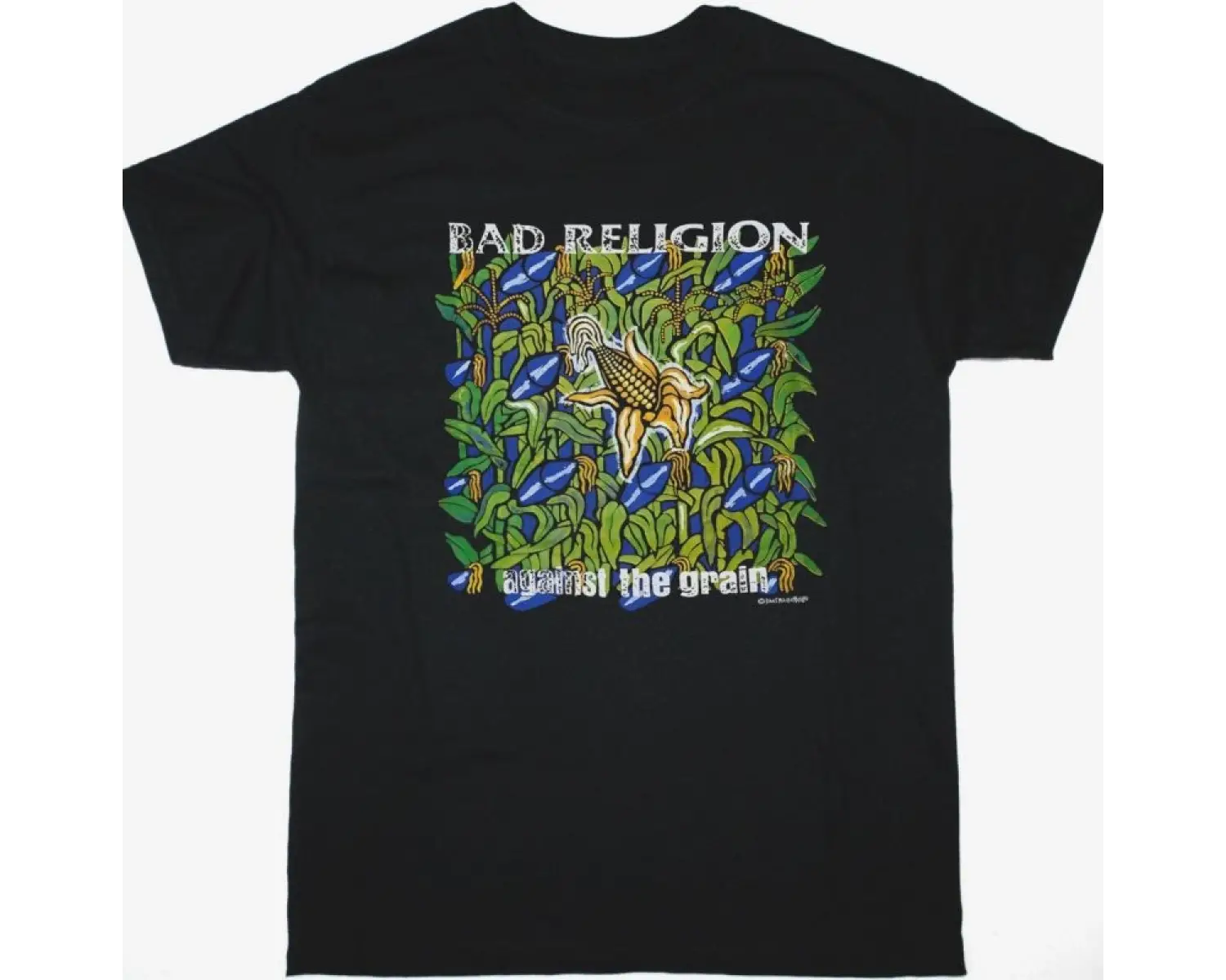 BAD RELIGION NO CONTROL NEW BLACK T SHIRT ÖN VE ARAKA BASKILI