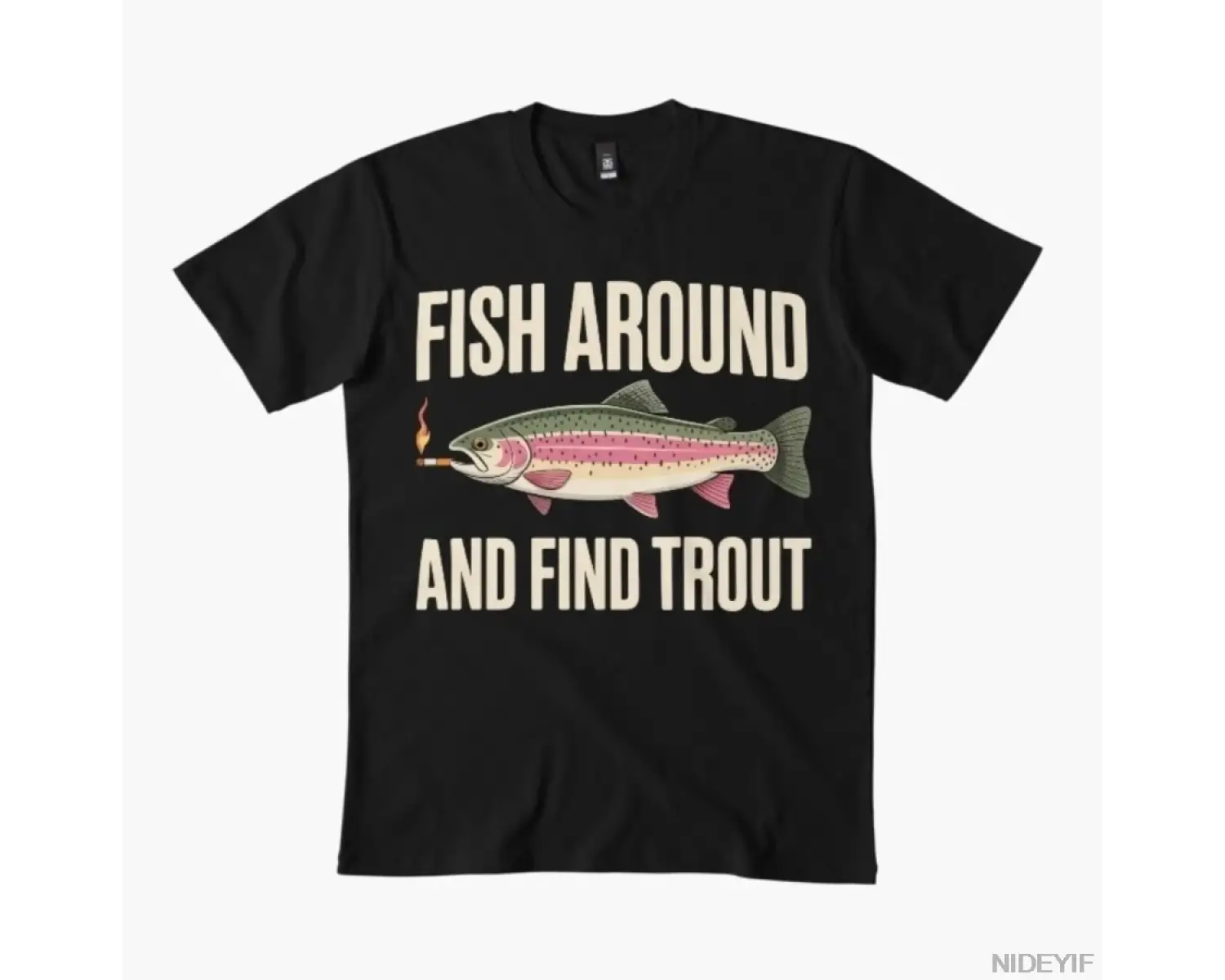 Balık Avlamak ve Alabalık Bulmak - Komik Alabalık Balıkçılığı Meme Tişörtü Erkekler ve Kadınl