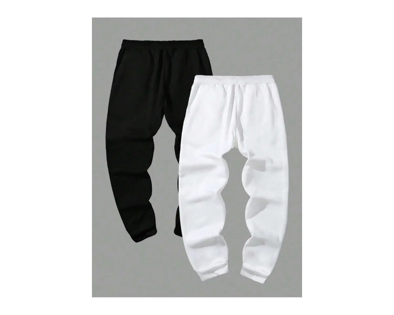 Basics 2pcs Mountain Print Drawstring Waist Eşofman Altı