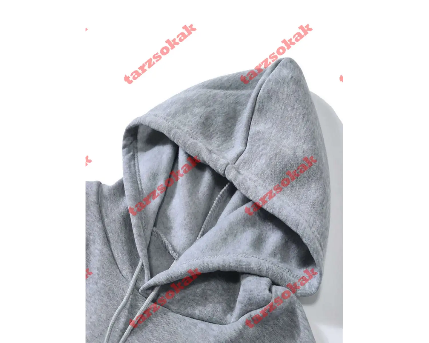 Basit Taban Desen Baskılı Erkek Sweatshirtleri Kışlık Bol Kapüşonlu Üstler Spor Cepli Polar S