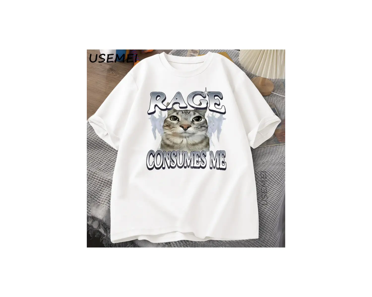 Baskılı tişört komik grafik tişörtleri çalışmak zorunda kalmak için doğan rakun Vintage karik 2911