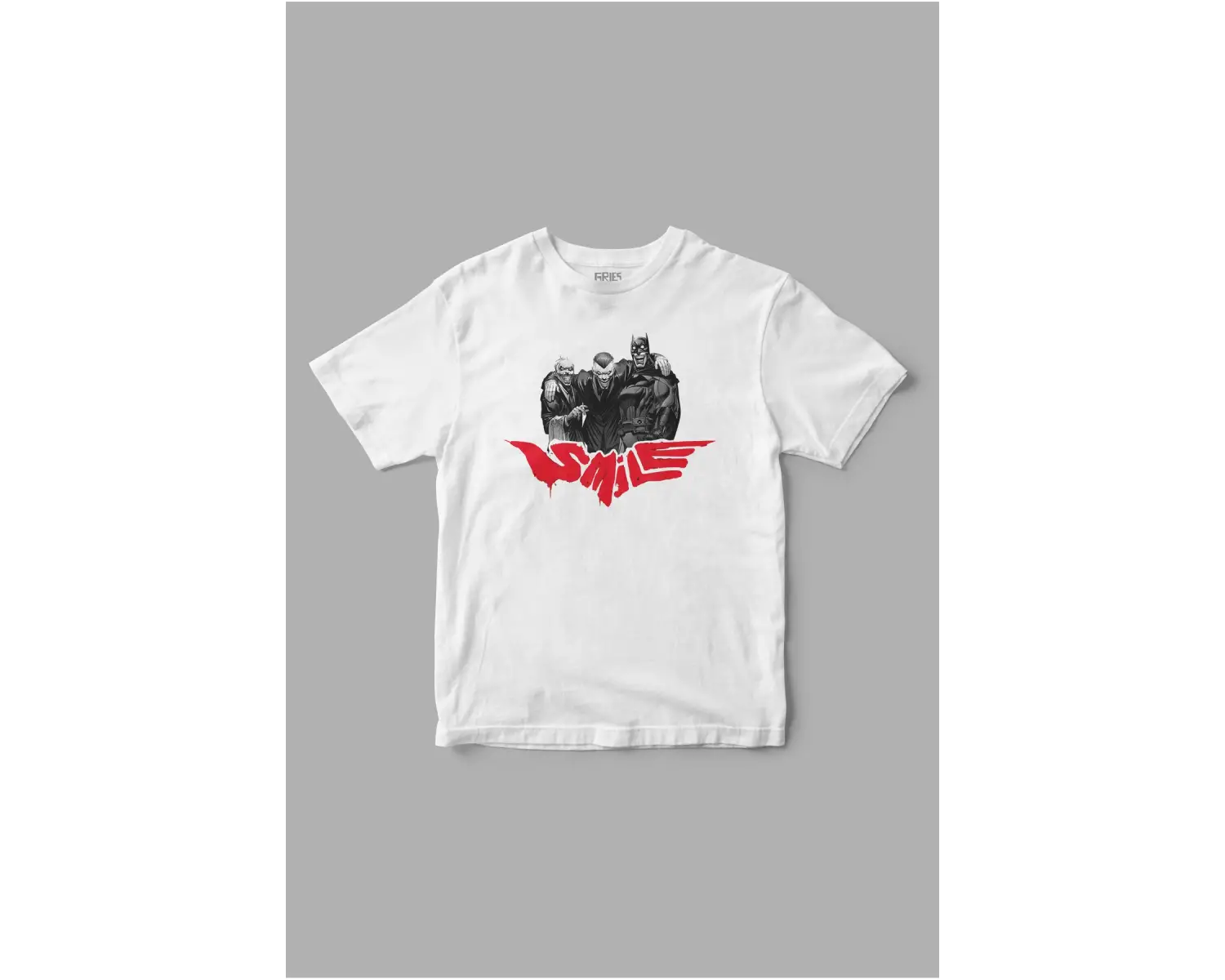 Batman & Joker Batsmile Baskılı Tişört