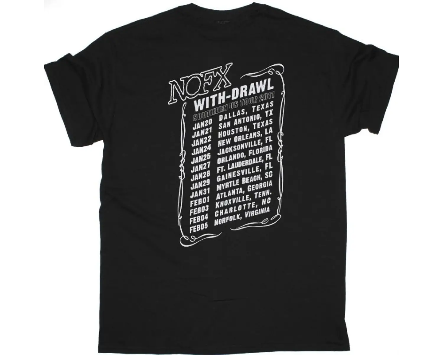 BAUHAUS MASK NEW WHITE T-SHIRT ÖN VE ARAKA BASKILI