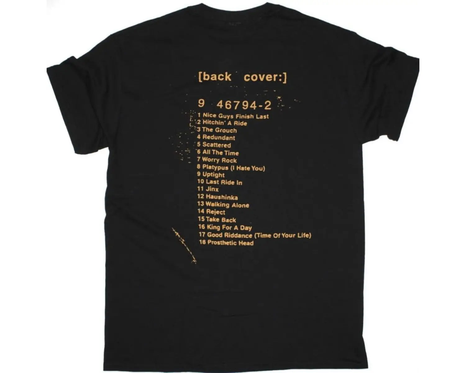 BAUHAUS VOLUME TWO BLACK T-SHIRT ÖN VE ARAKA BASKILI