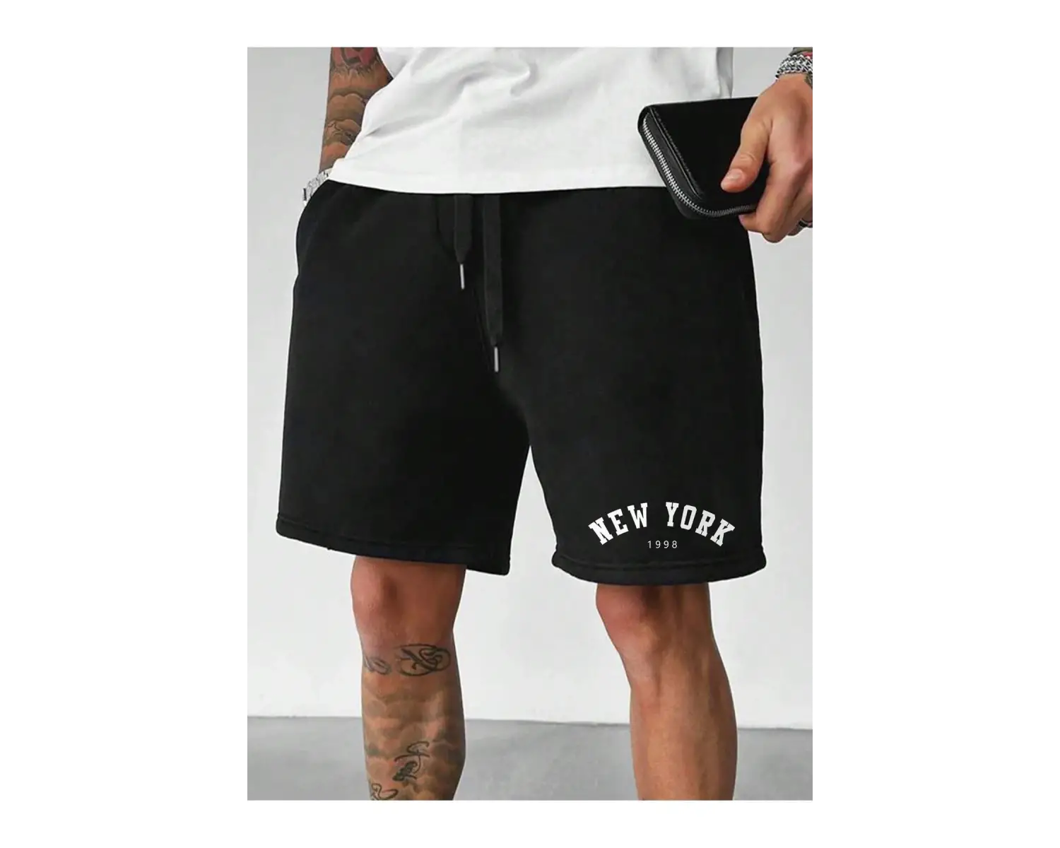 Bay New York 1998 Baskılı Cepli Penye