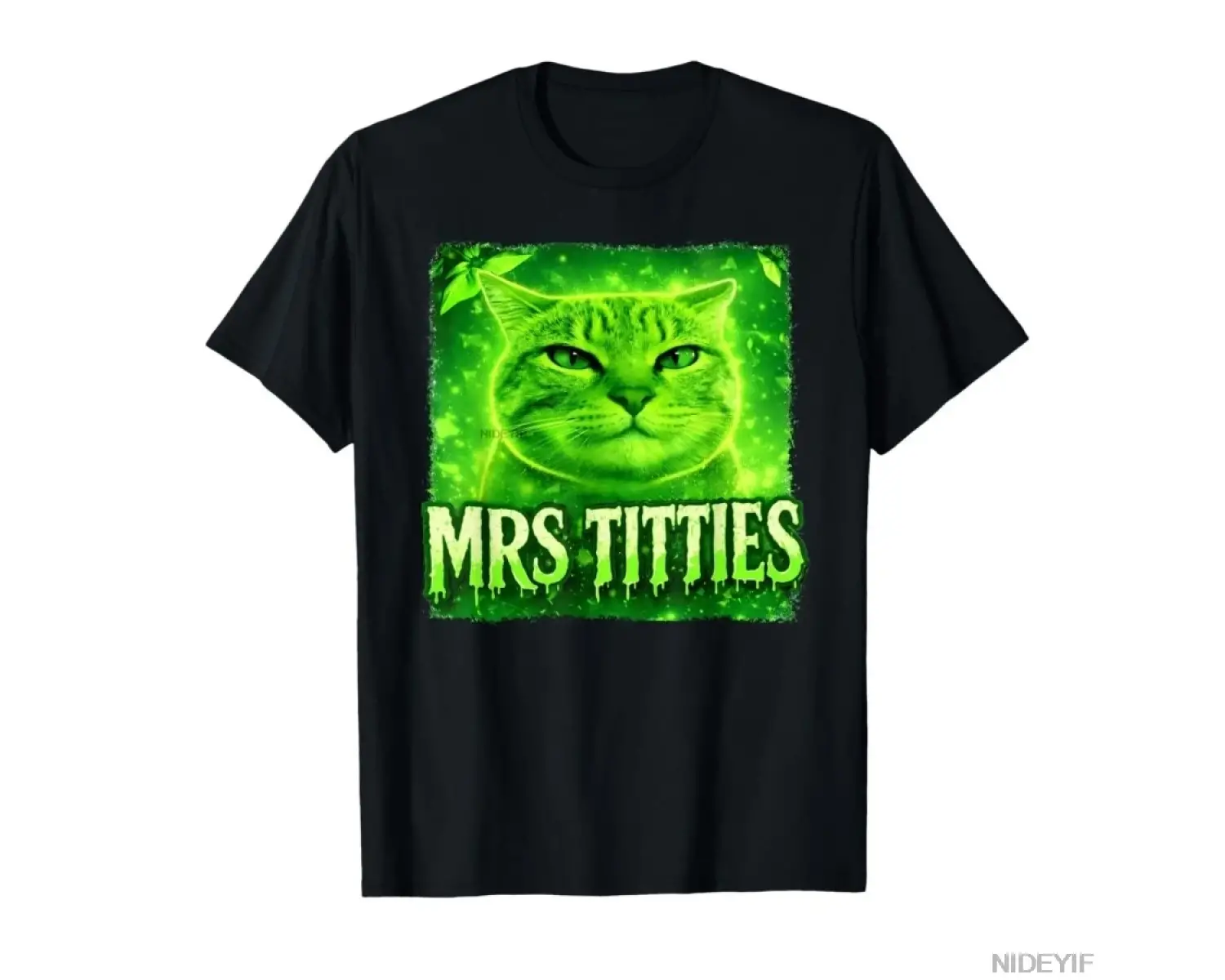 Bayan Titties Komik Kedi Meme Grafik Kedi Severler T-shirt Erkekler Kadınlar Için % 100% Pamu