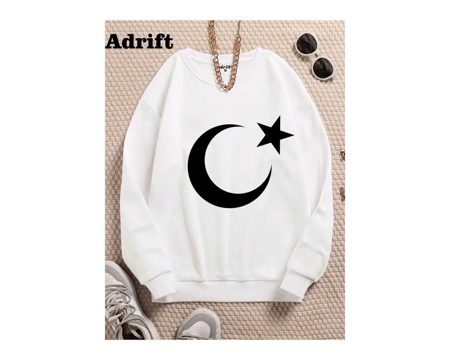 Bayrak Köstebek Sokak Trend Tasarım Harajuku/Gotik Beyaz