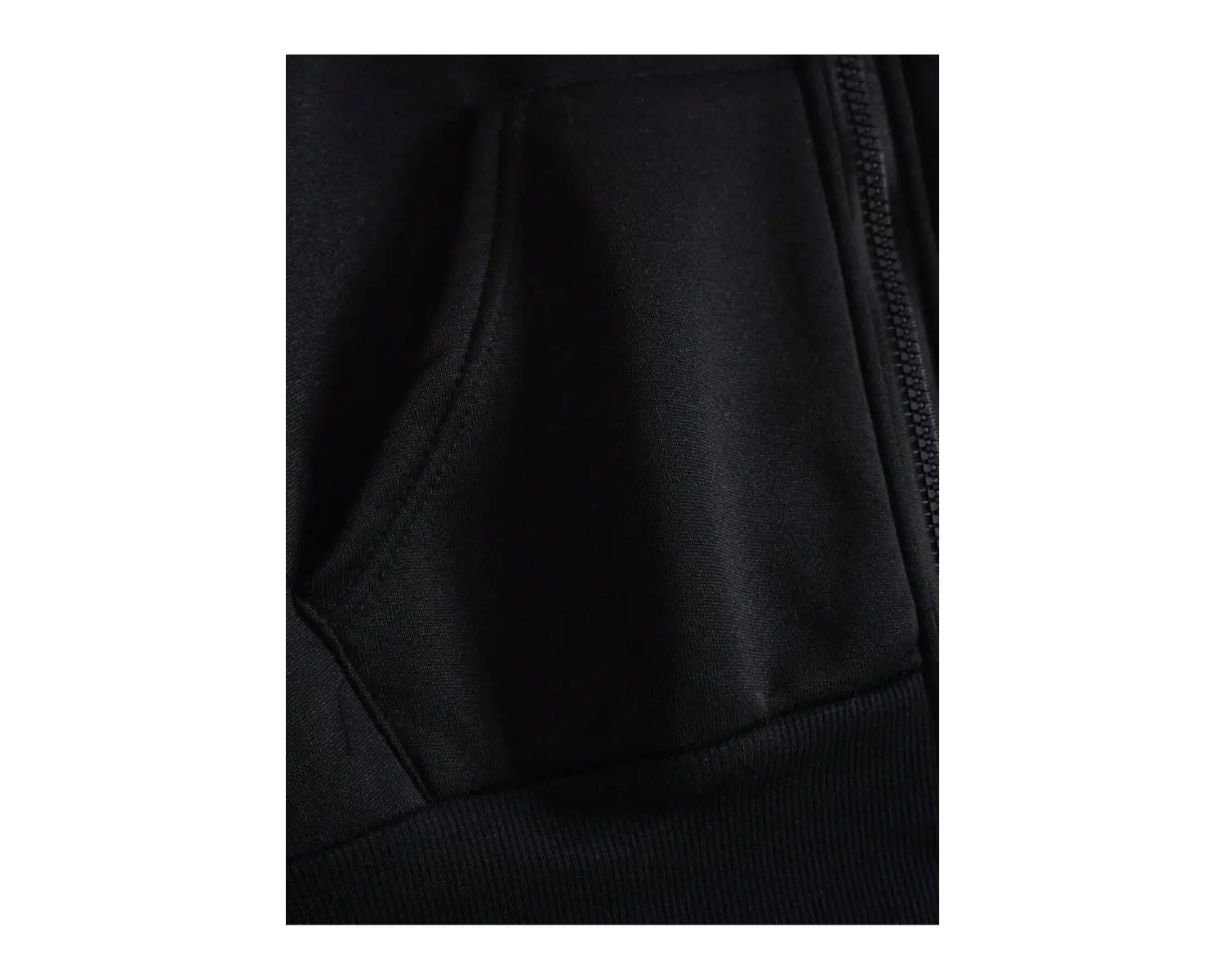 Bear And Heart Print Zip Up Lined Drawstring Hoodie Siyah