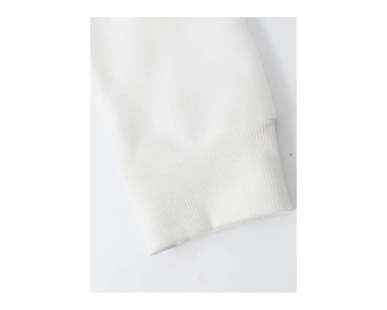 BEAR Oversize Bisiklet Yaka Pamuklu Sweatshirt Beyaz