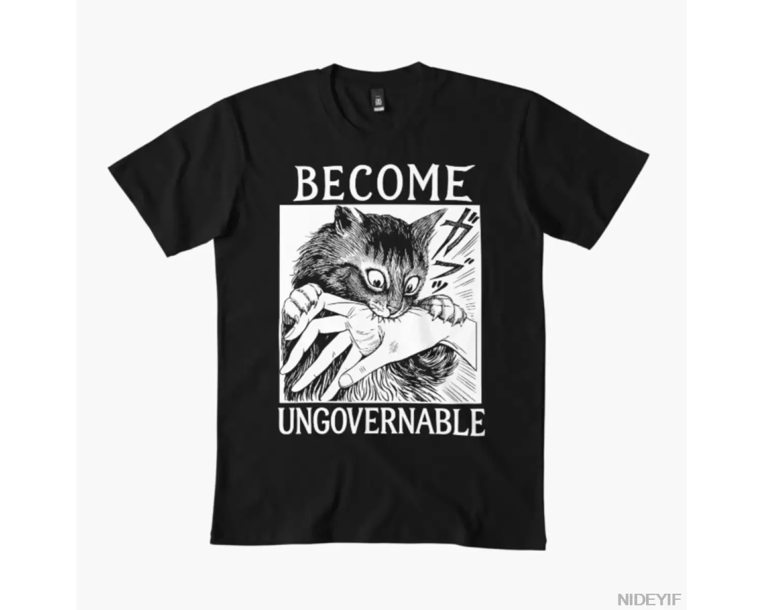 Become Ungovernable Erkek Kadın Tişörtü %100 Pamuklu Tişörtler Kısa Kollu Üstler 1212-3