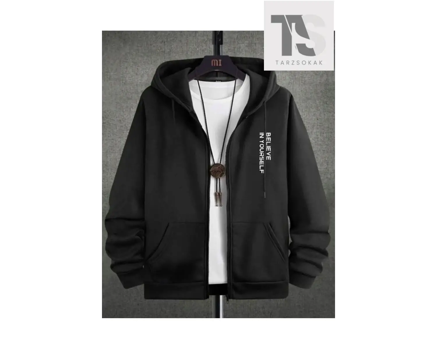 Believe Yourself Sweatshirt Fermuarlı Hırka