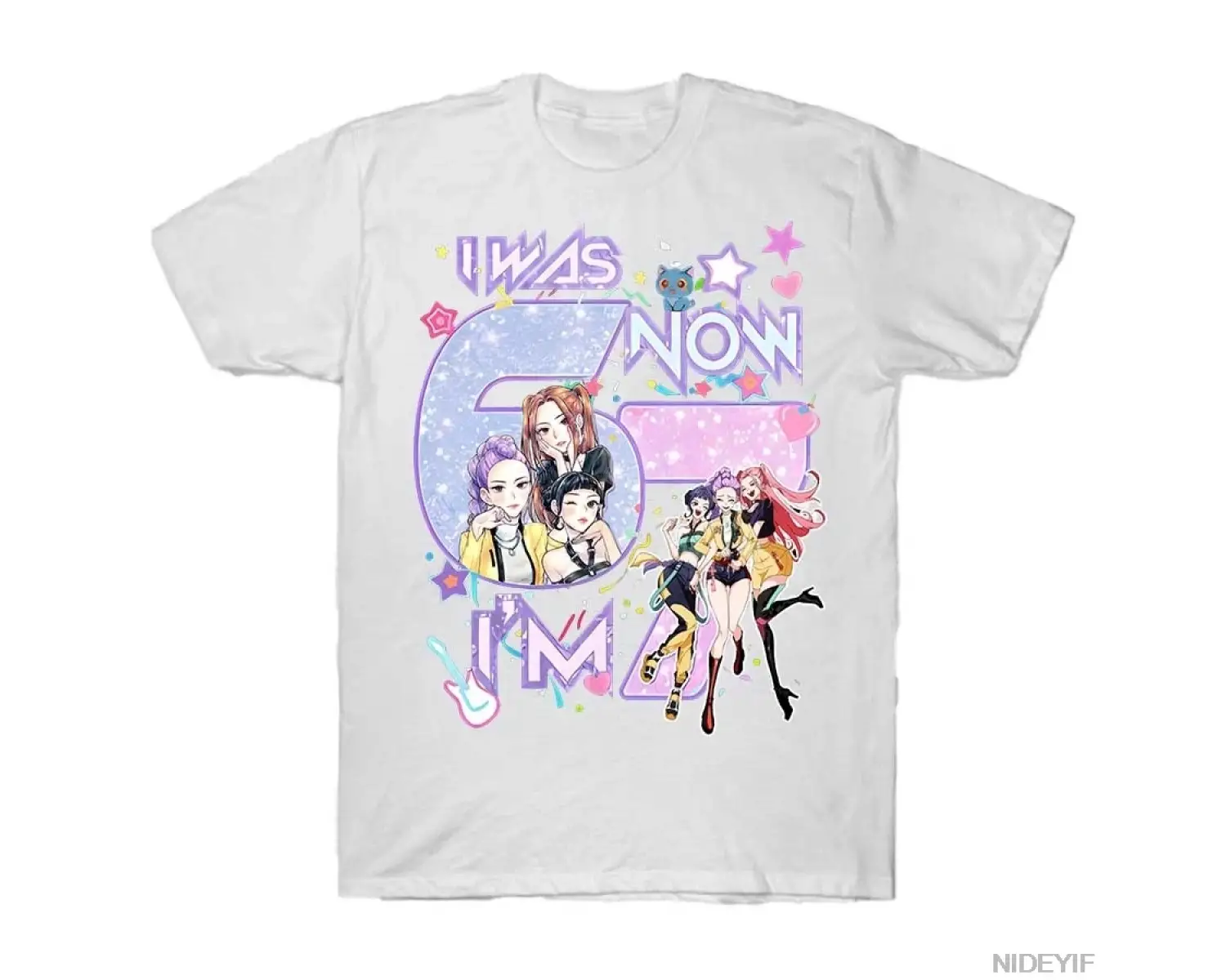 Ben 6tım Şimdi 7im T-shirt Erkekler Kadınlar için %100 Pamuklu Tişörtler Kısa Kollu Üstler