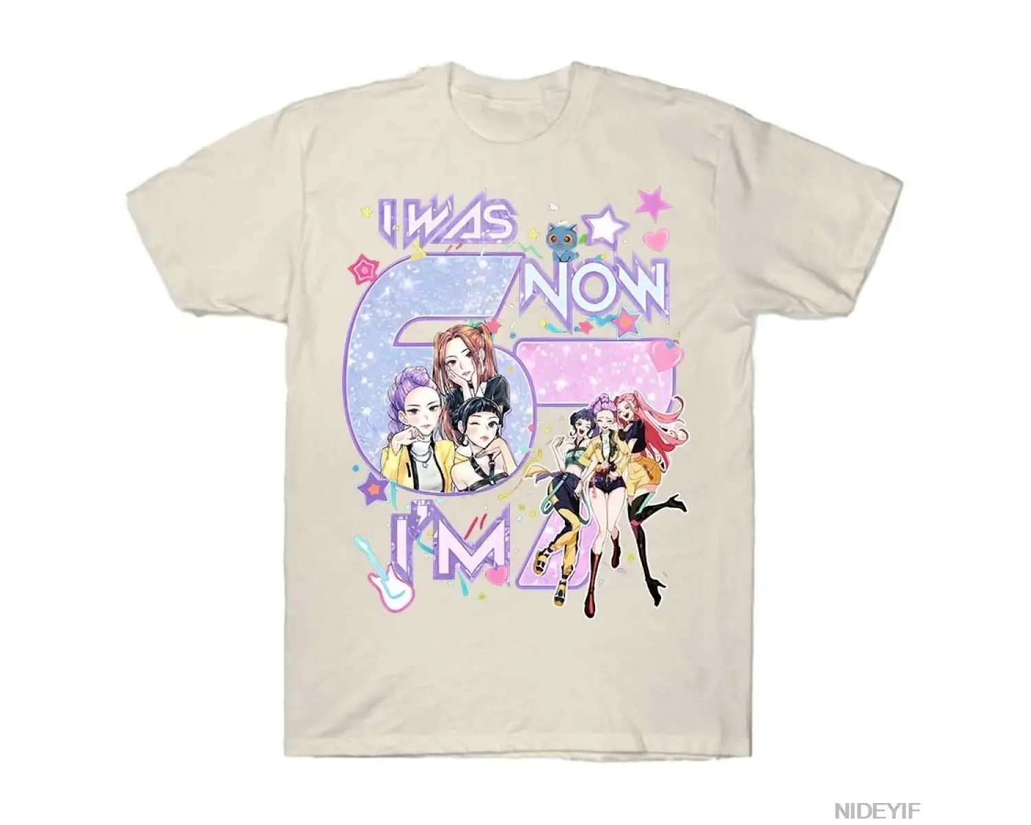 Ben 6tım Şimdi 7im T-shirt Erkekler Kadınlar için %100 Pamuklu Tişörtler Kısa Kollu Üstler