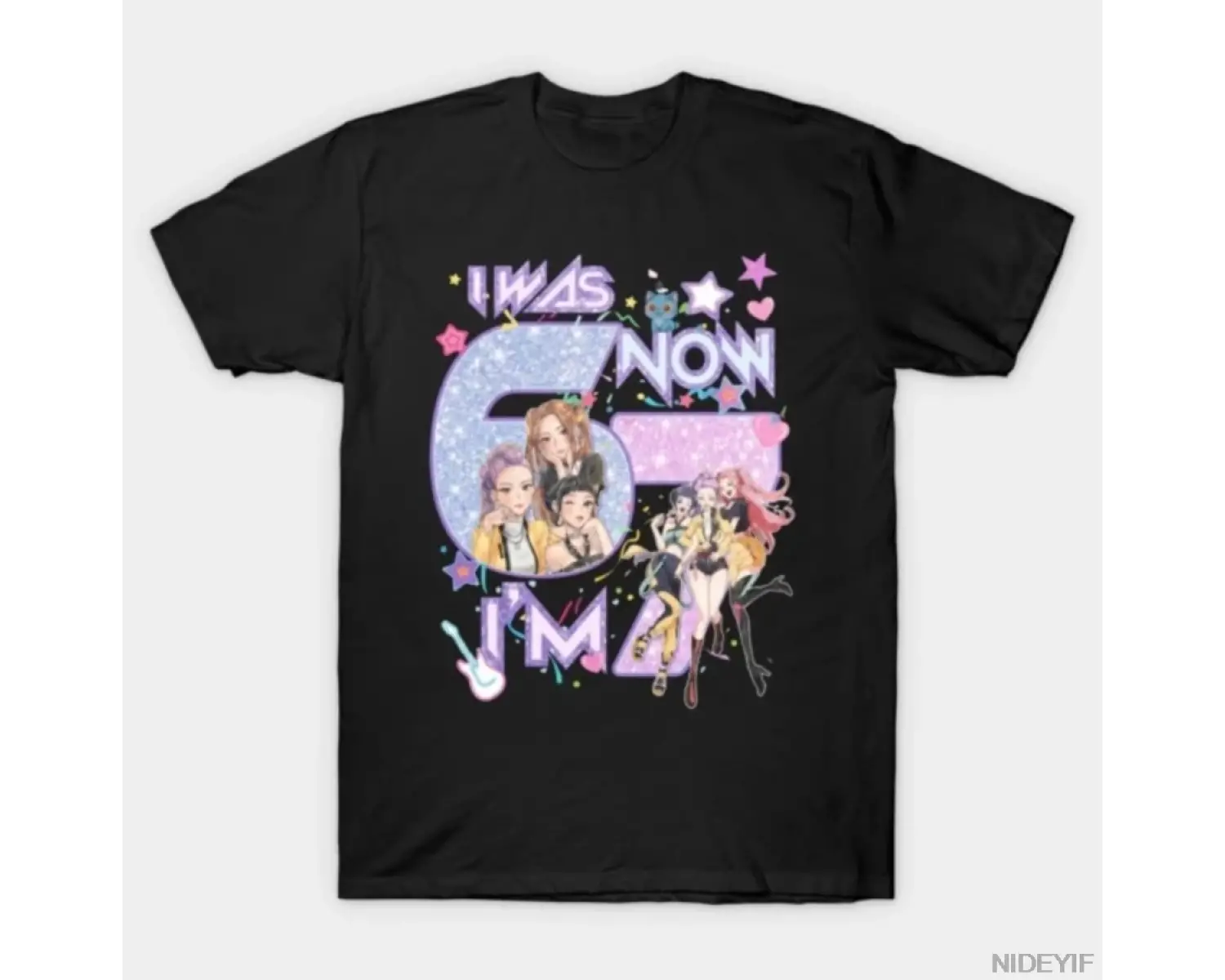 Ben 6tım Şimdi 7im T-shirt Erkekler Kadınlar için %100 Pamuklu Tişörtler Kısa Kollu Üstler