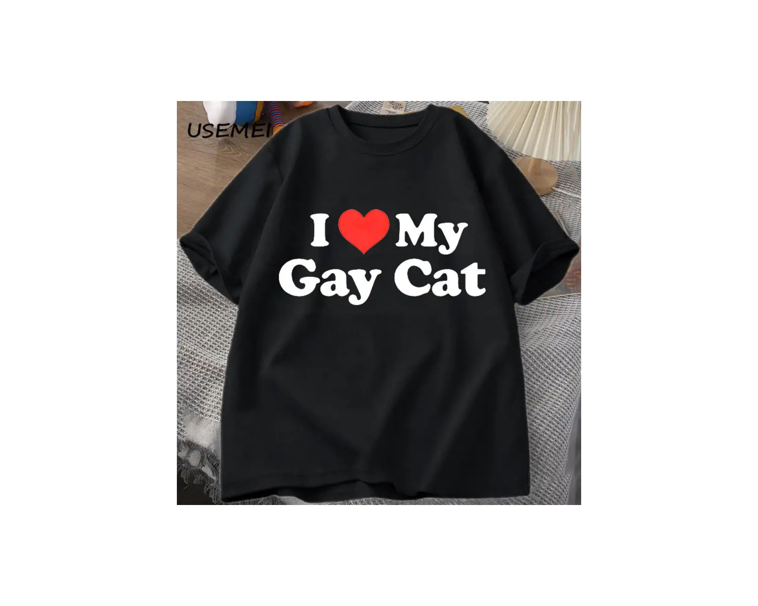 Ben benim  kedi t-shirt adam kısa kollu TeeCasual LGBTS gurur Tshirt boy pamu 3025