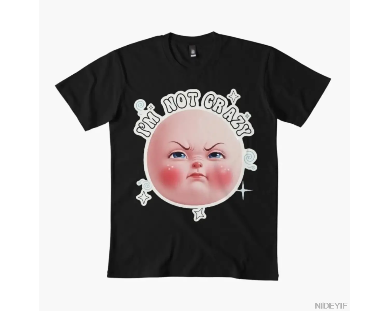 Ben Çılgın Değilim Meme Kız Arkadaşı Erkekler Kadınlar Için T-shirt % 100% Pamuk T Shirt Kısa