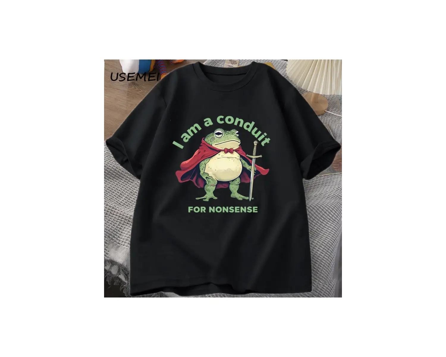 Ben Saçmalık için Bir Boru T-shirt Erkek Kadın Komik Kurbağa Weirdcore Atasözü Tshirt Tee Yet 2940