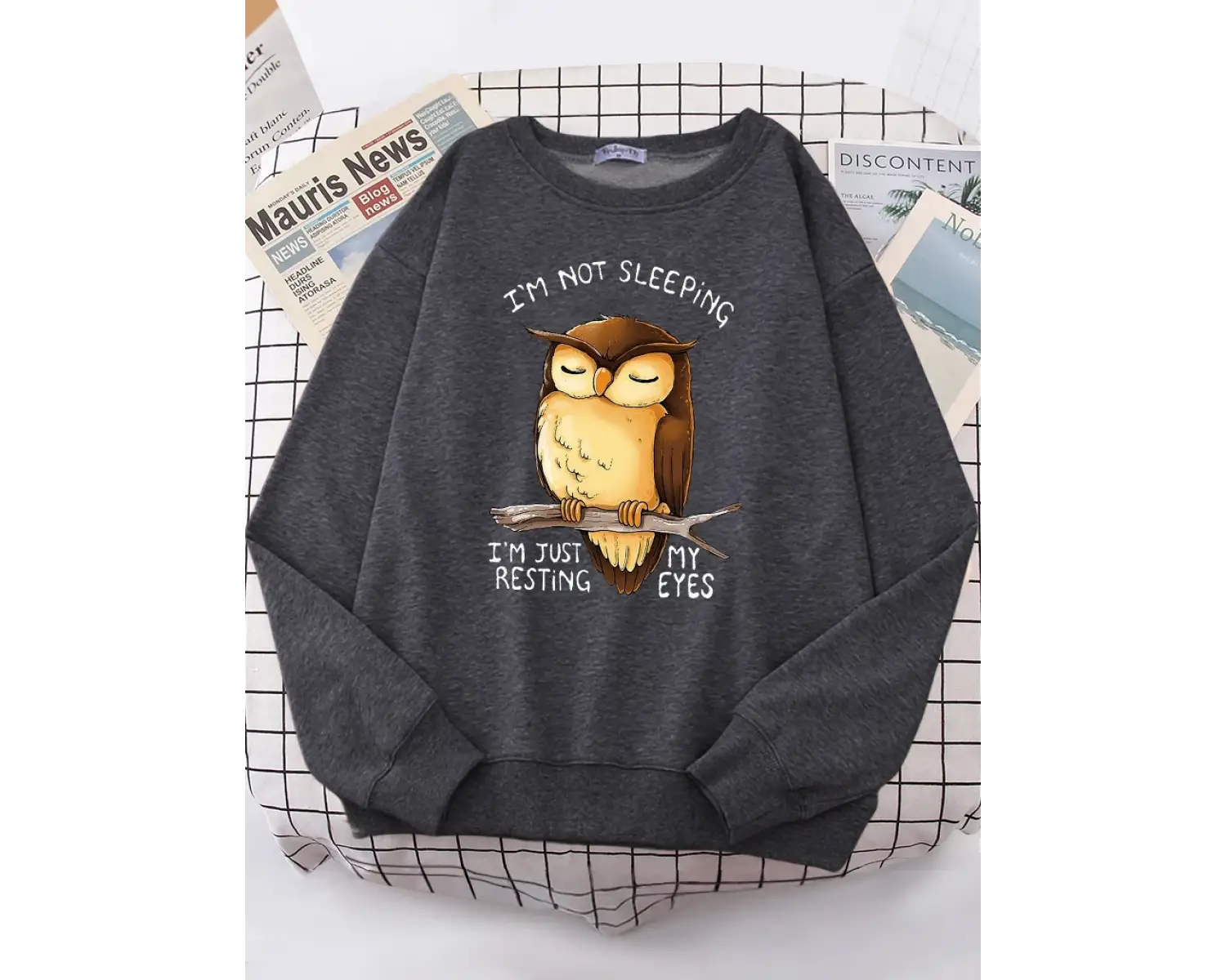 Ben sadece benim gözler dinlenme baykuş kadınlar Hoodie Harajuku polar Hoody moda bisiklet ya