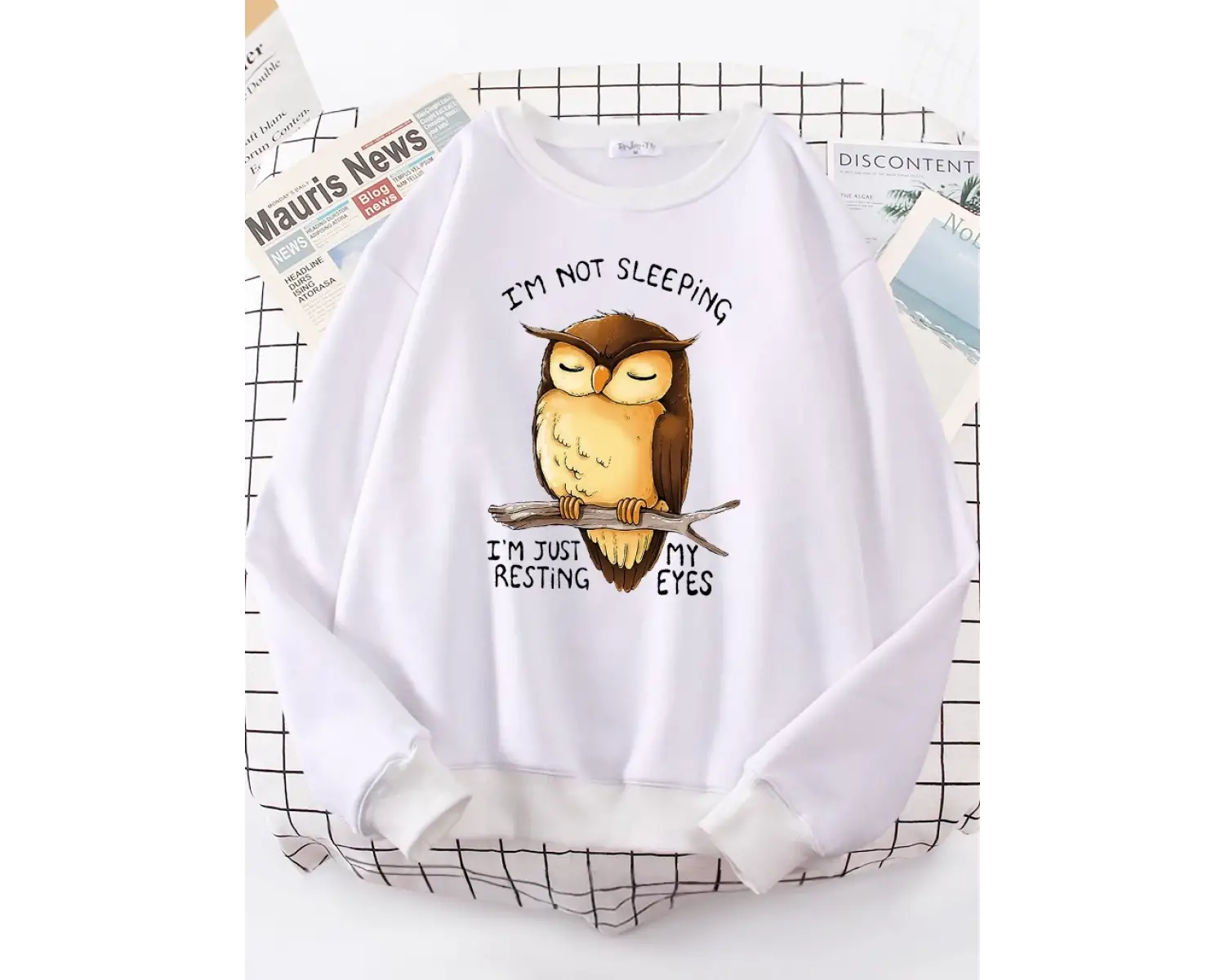 Ben sadece benim gözler dinlenme baykuş kadınlar Hoodie Harajuku polar Hoody moda bisiklet ya