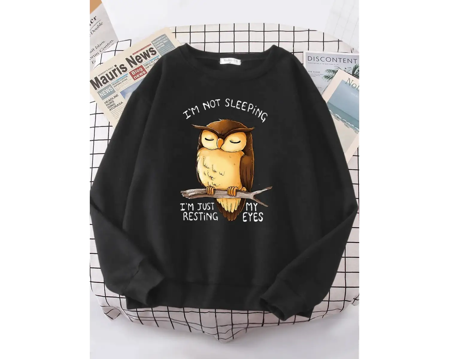 Ben sadece benim gözler dinlenme baykuş kadınlar Hoodie Harajuku polar Hoody moda bisiklet ya