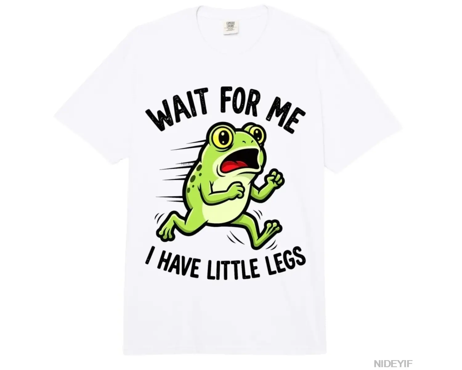 Beni Bekle Benim Küçük Bacaklı Kurbağa Severim Komik Mizah Tişörtü Erkekler Kadınlar İçin %10