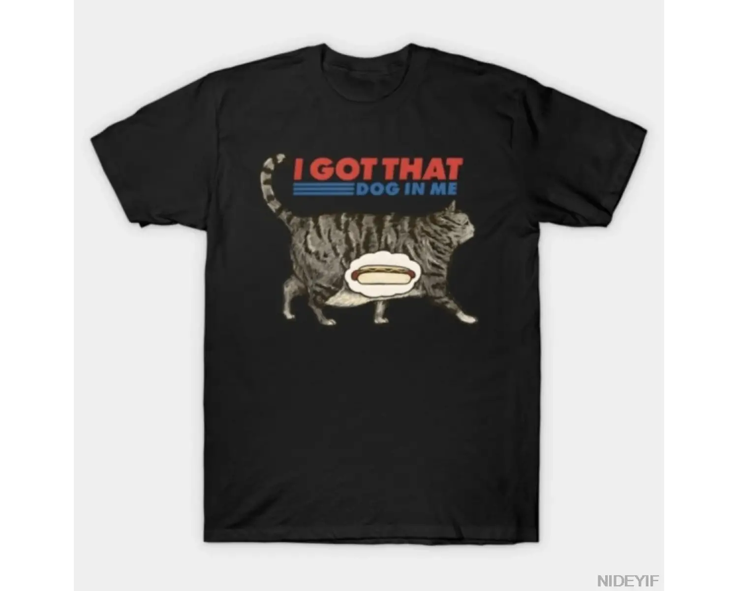 Benim İçimde O Köpeği Var Kedi T-shirt Erkekler Kadınlar Için % 100% Pamuklu T Shirt Kısa Kol