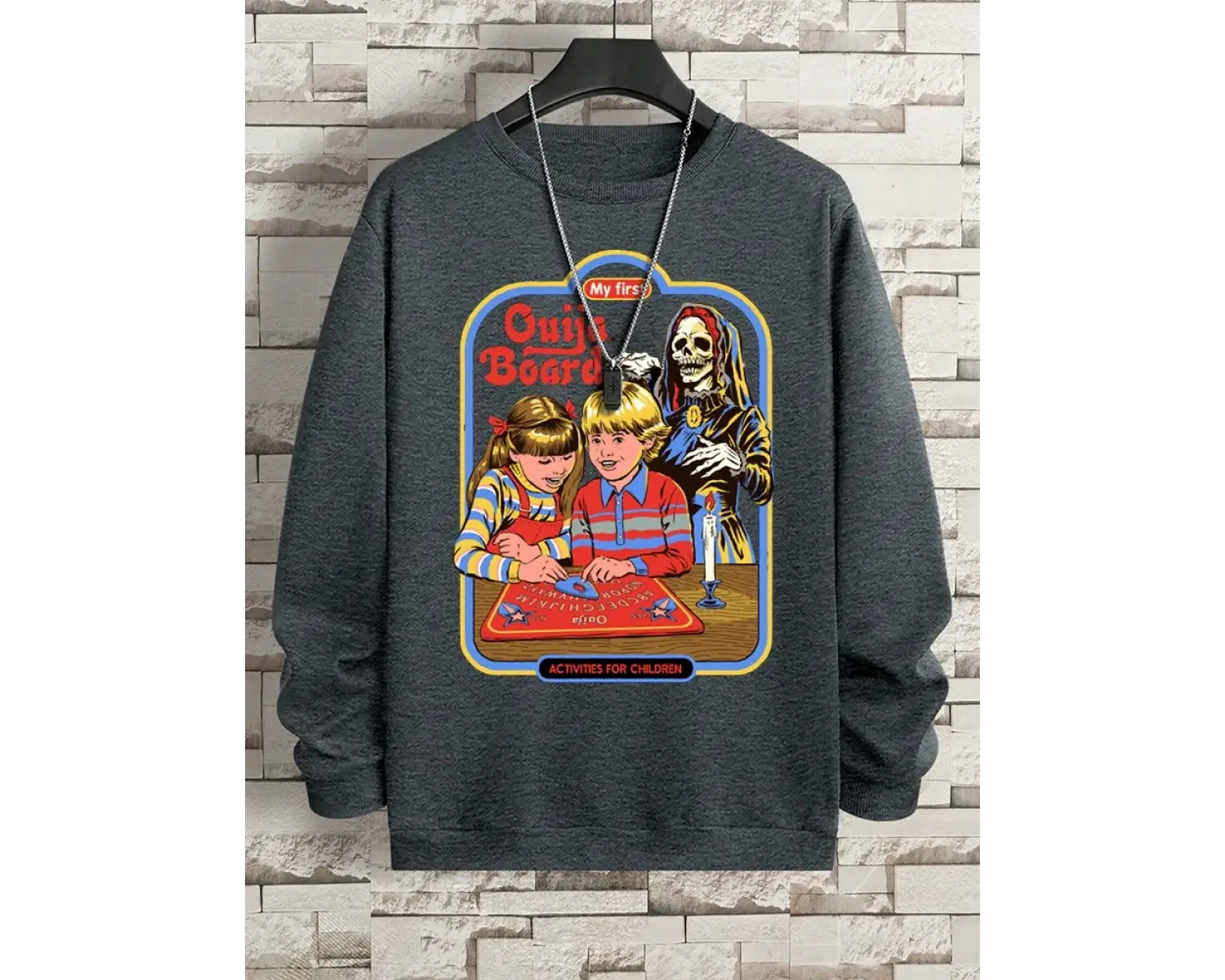 Benim ilk Ouija kurulu baskı giysileri erkekler için yeni yüksek kaliteli Hoody Vintage bisik