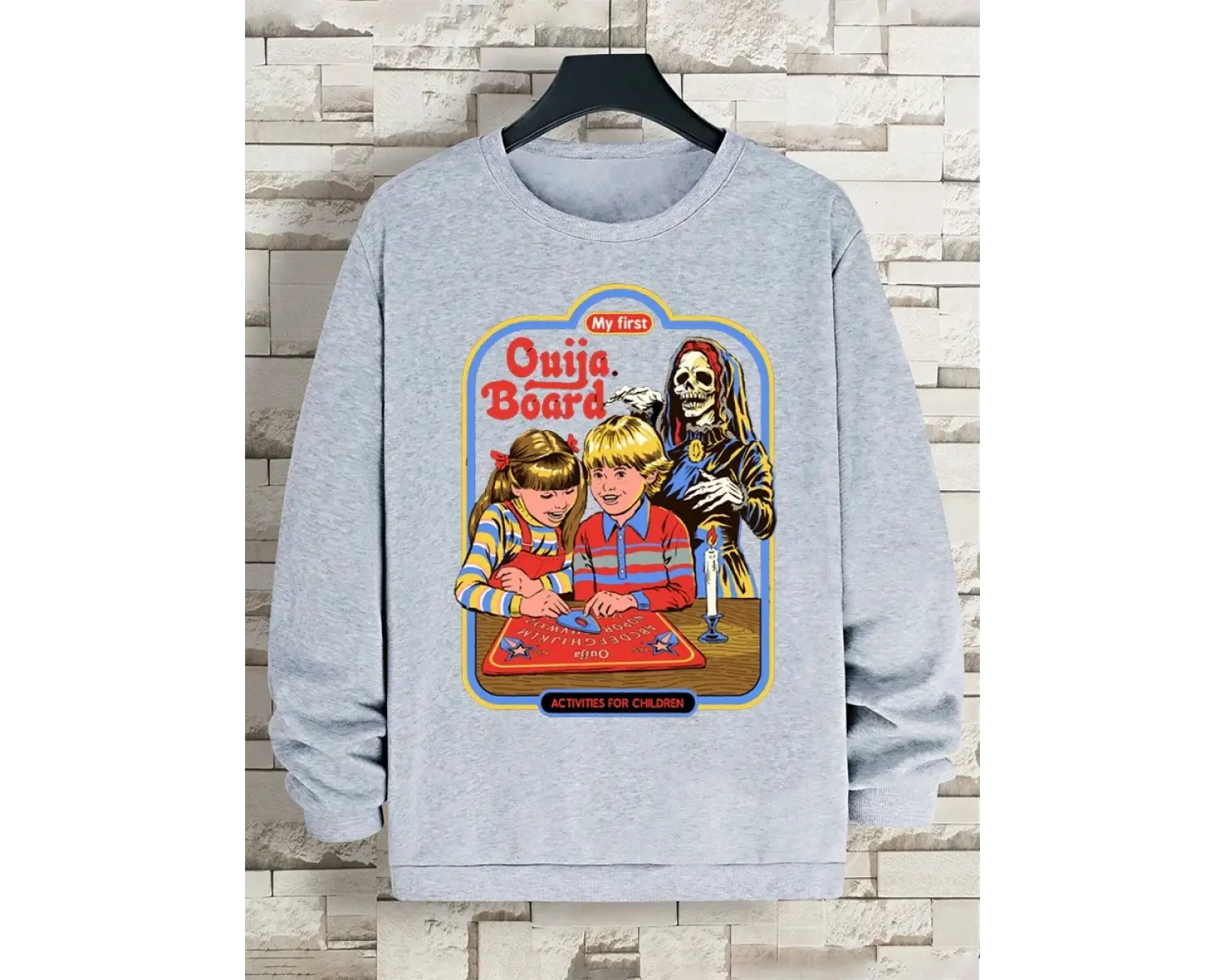 Benim ilk Ouija kurulu baskı giysileri erkekler için yeni yüksek kaliteli Hoody Vintage bisik