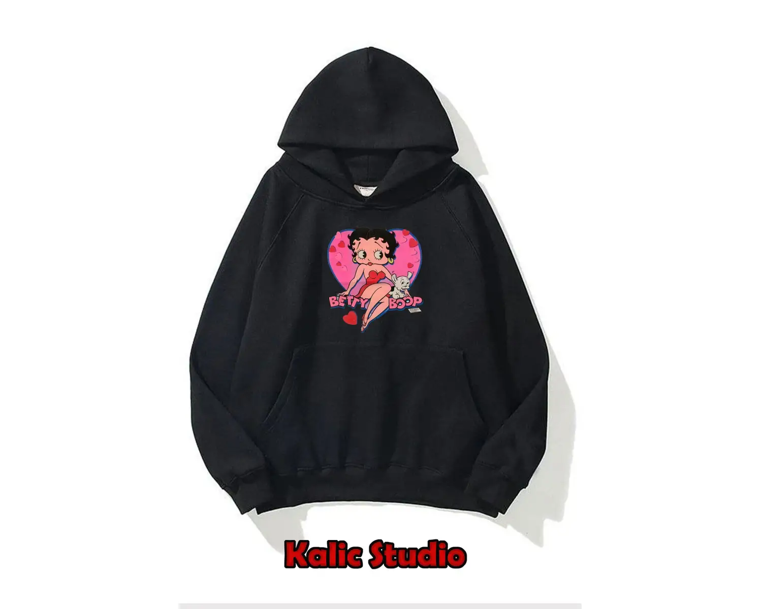 Betty boop oversize sweatshirt gri