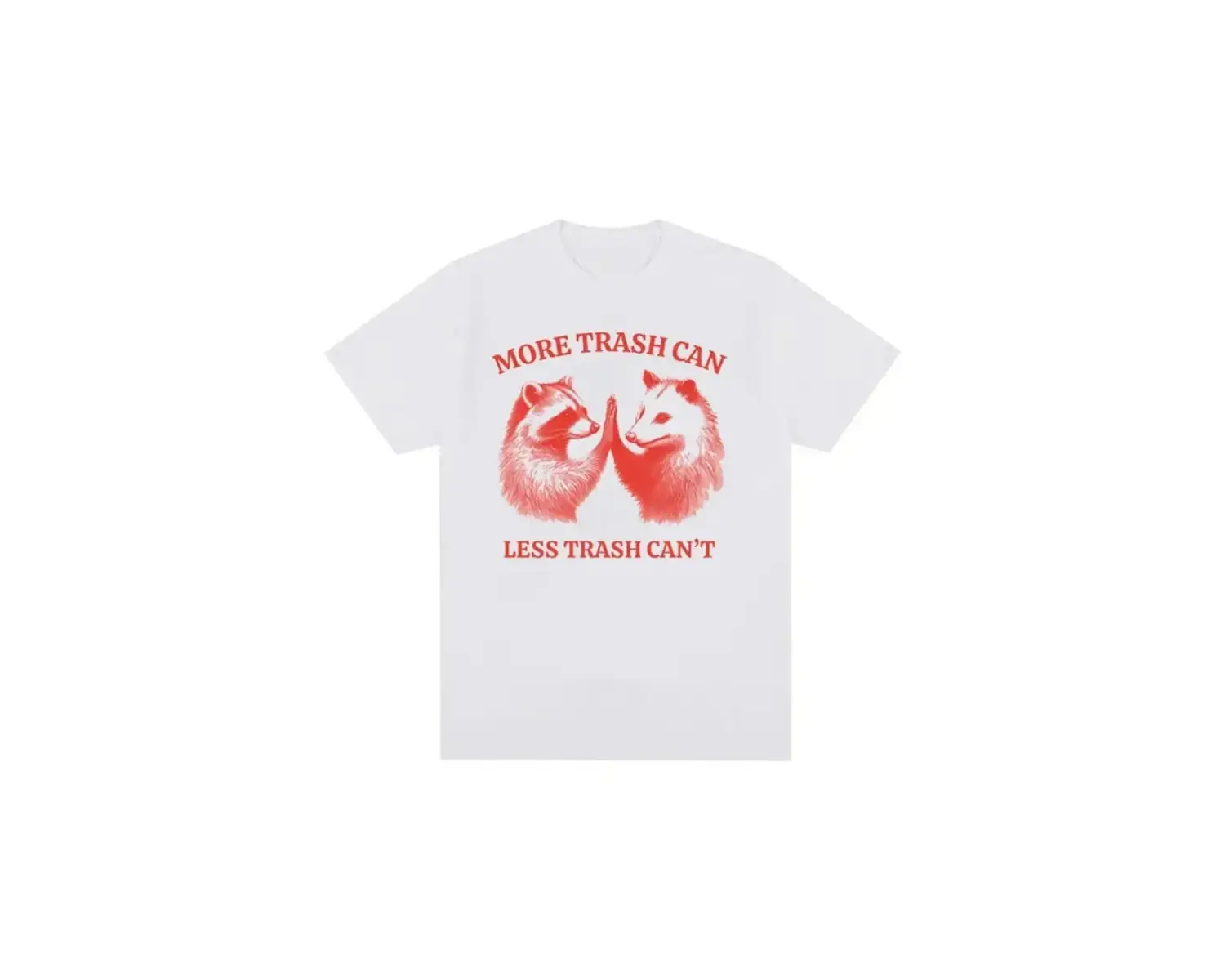 Beyaz 2004Çöp Kutusu, Daha Az Çöp Kutusu Komik Rakun T Sh