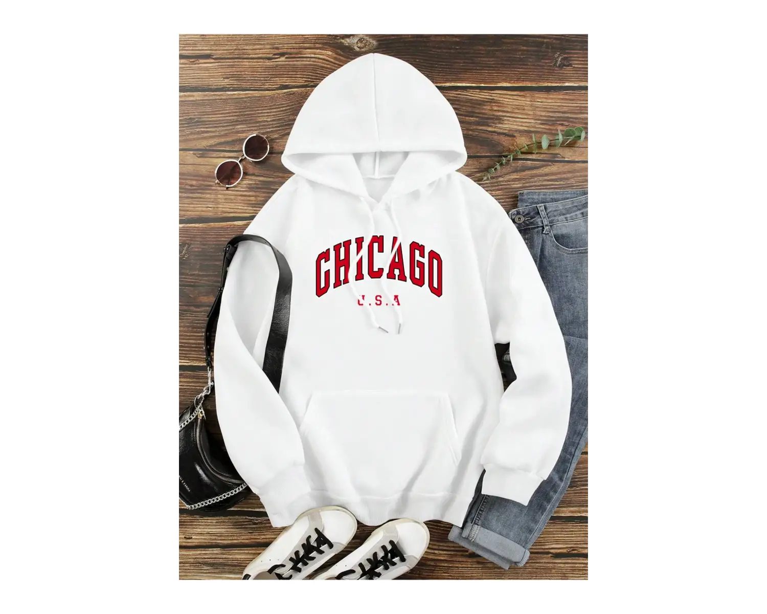 Beyaz abd şehir Chicago mektup grafik