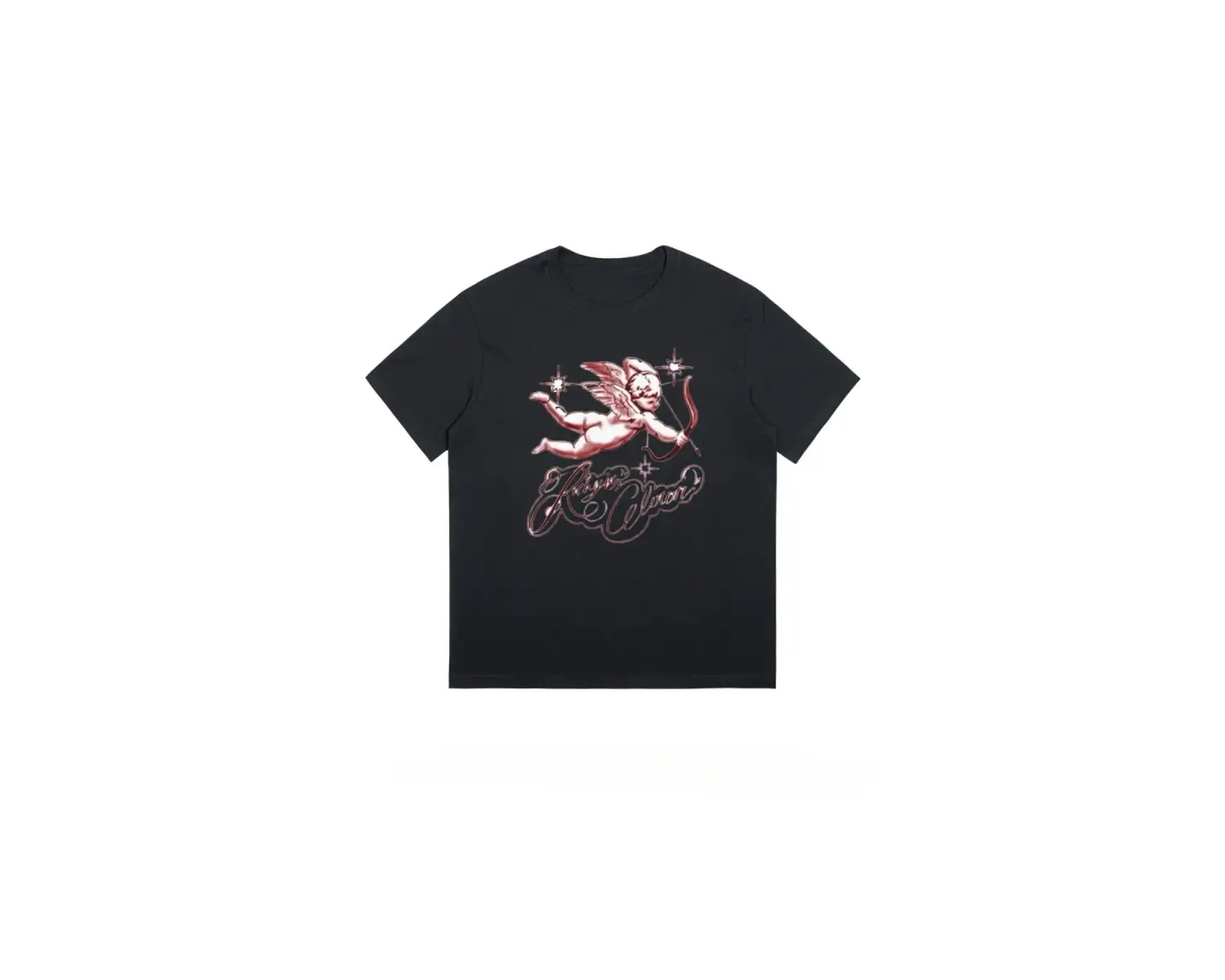 Beyaz Amerikan High Street Cupids Arrow Baskı Gevşek Üst Streetweet Sevim