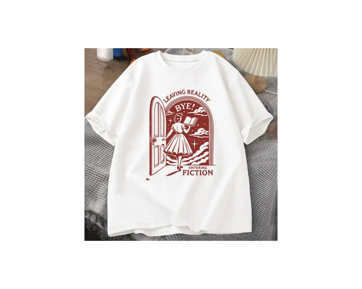 Beyaz an vintage eğlenceli kitap sevgilisi okuma streetwear grafik vi