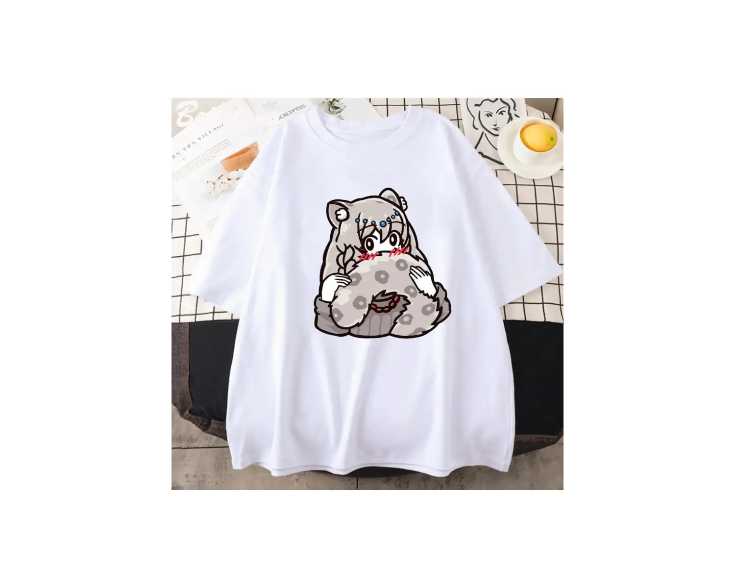 Beyaz Anime Arknights Pramanix Siege sessizlik Skadi oyunu Cosplay Unisex saf le