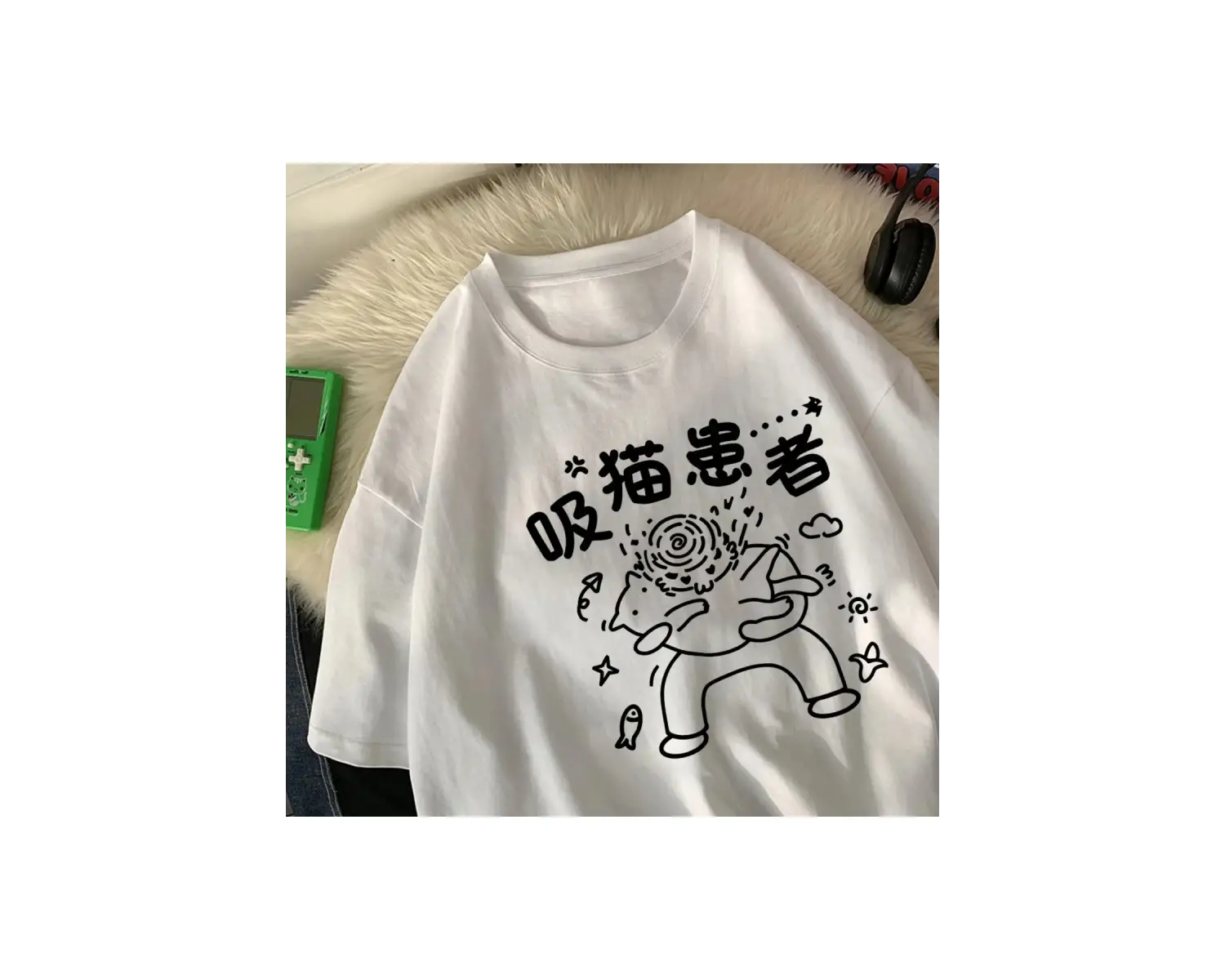 Beyaz Aptal Kaz Darbeleri Komik baskılı Yaz Gevşek