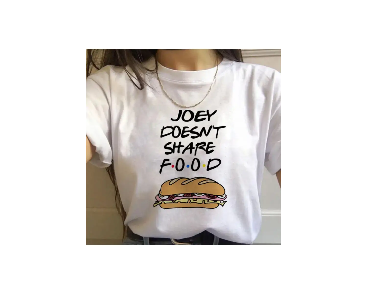 Beyaz Arkadaşlar TV Gösterisi harajuku Ullzang Karikatür Baskı 90s Grafi