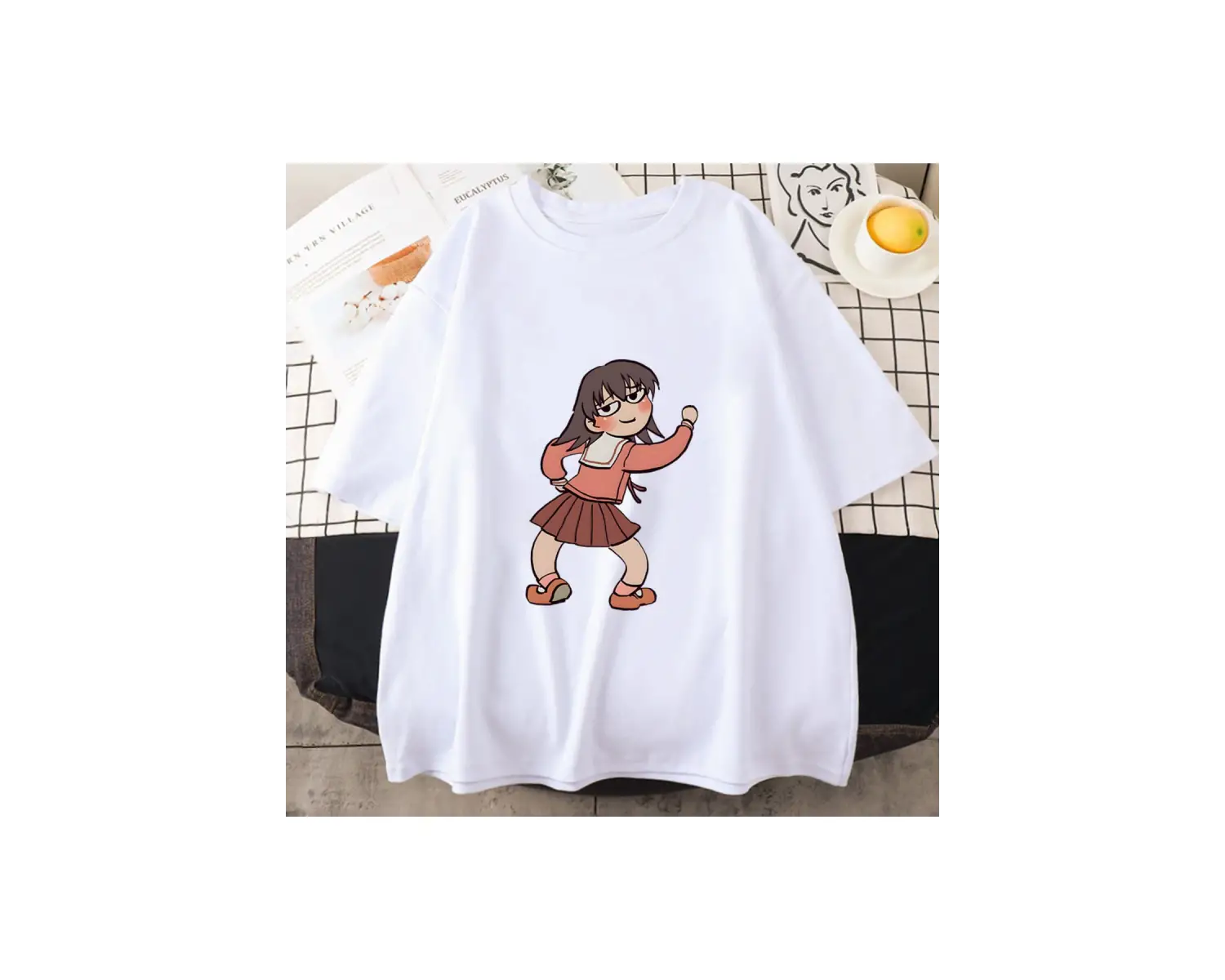 Beyaz Azumanga Daioh Ayumu Kasuga Kawaii sevimli