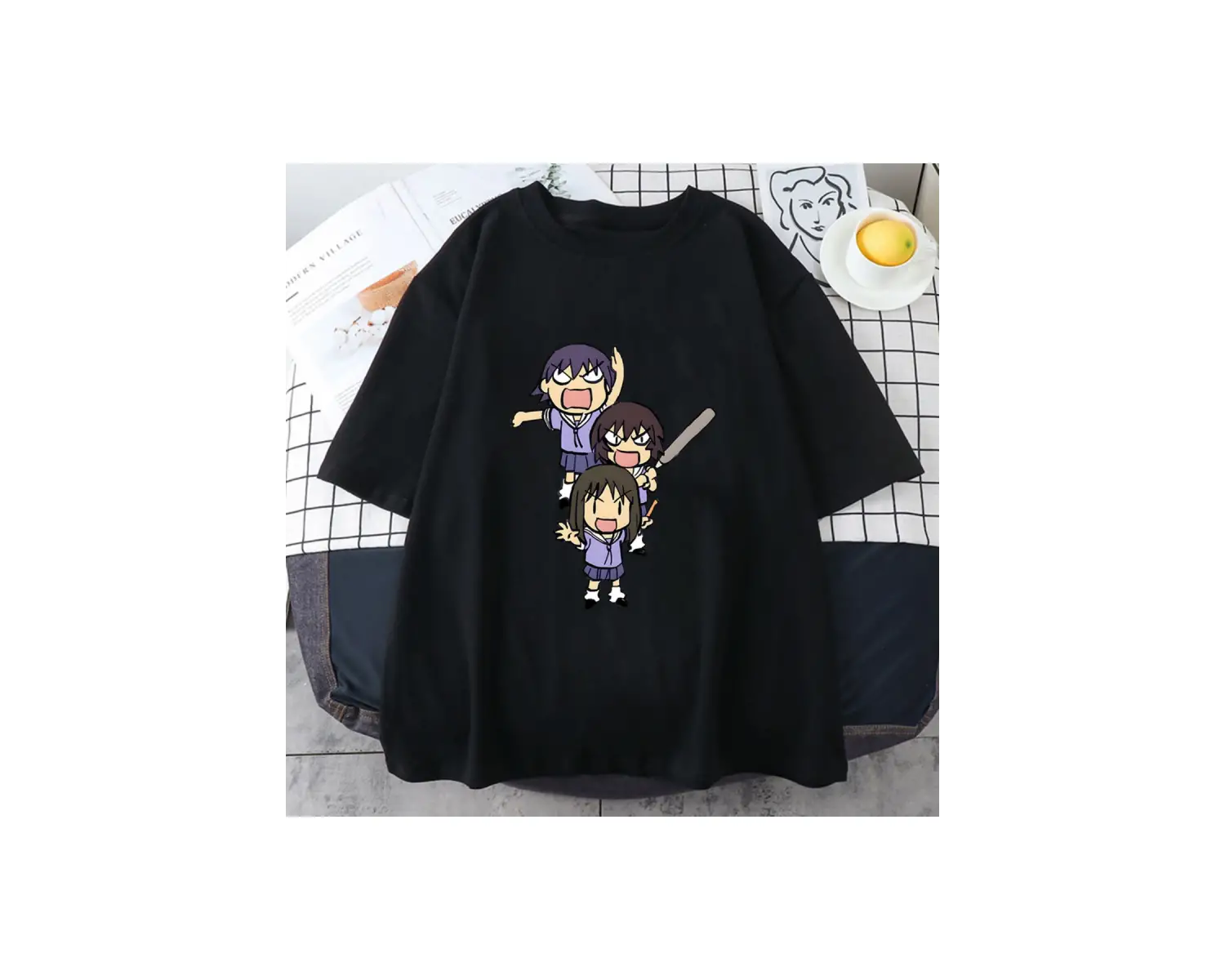 Beyaz Azumanga Daioh Chiyo Mihama Manga/komik yaygın leri 100 Tees tasar